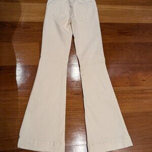 J Brand White Flare Stretch Jeans sz 27